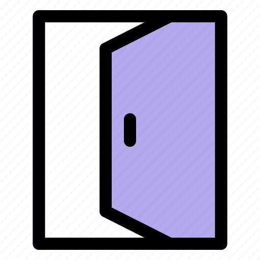 Door, exit, logout, entrance, facade icon - Download on Iconfinder