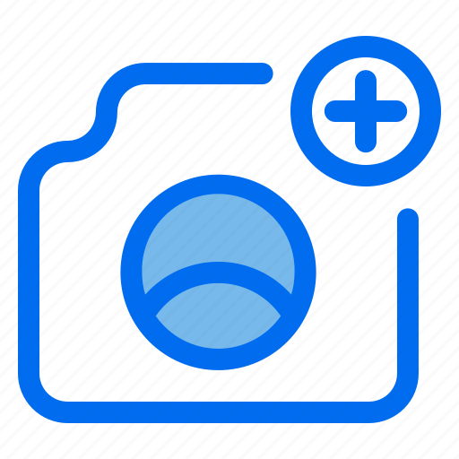 Camera, plus, add, multimedia, lens, photography icon - Download on Iconfinder