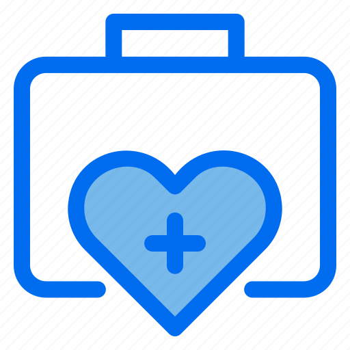 Medic, kit, briefcase, heart, medical icon - Download on Iconfinder