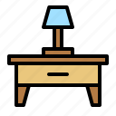 lamp desk, table, interior, interior design, home decoration, furniture, sweet home