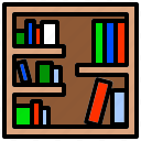 bookcase, books, furniture, shelves, storing