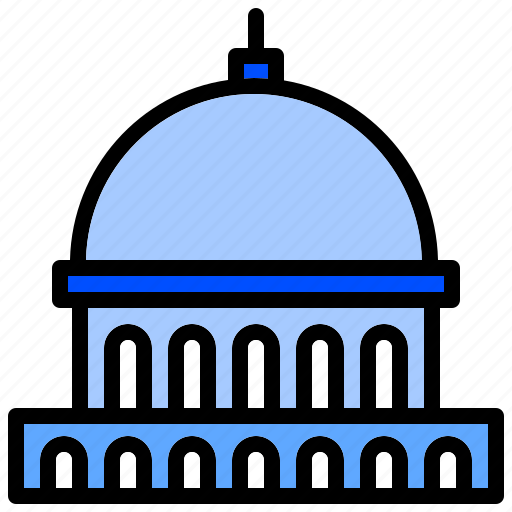 Building, capital, dome, federal, government, landmark icon - Download on Iconfinder