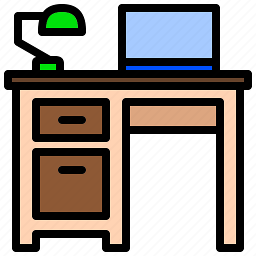 Desk, desktop, furniture, office, scrutoire icon - Download on Iconfinder