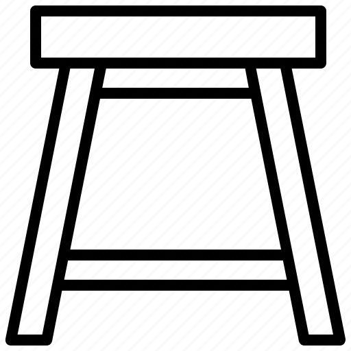 Bench, chair, seat, stool, tabouret icon - Download on Iconfinder