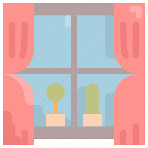 Building, cactus, furniture, home, house, interior, window icon - Download on Iconfinder