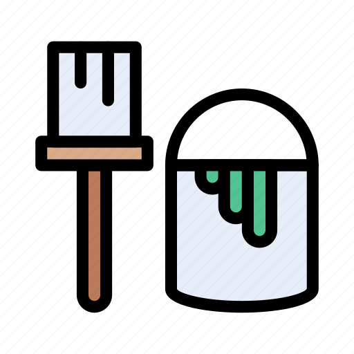 Paint, art, brush, bucket, color icon - Download on Iconfinder