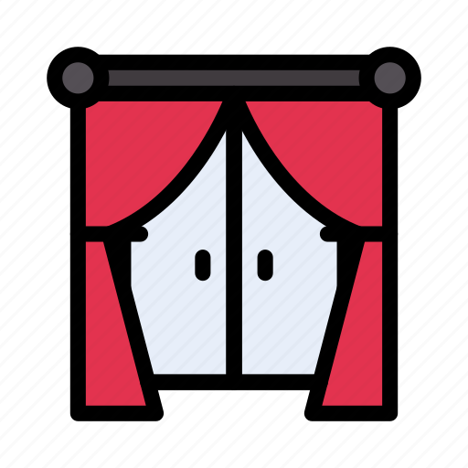 Interior, furniture, curtains, window, home icon - Download on Iconfinder