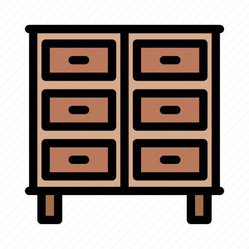 Interior, cabinet, furniture, wood, drawer icon - Download on Iconfinder