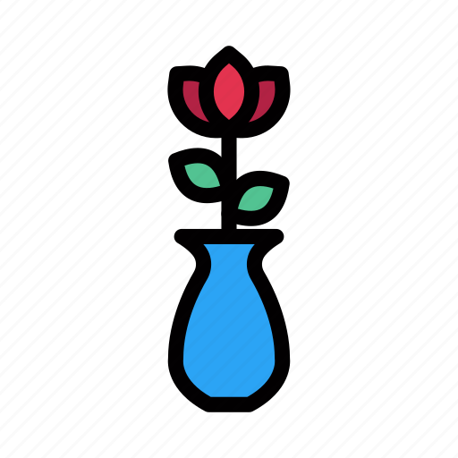 Vase, home, flower, decoration, rose icon - Download on Iconfinder