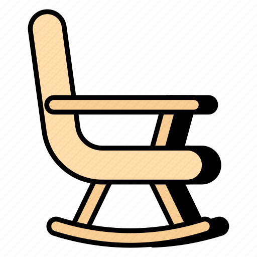 Rocking chair, seat, sitting, armless chair, furniture icon - Download on Iconfinder