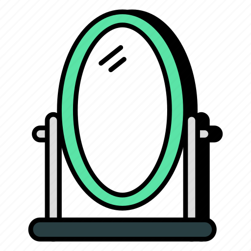 Pedestal mirror, looking glass, reflector, folding mirror, hand mirror icon - Download on Iconfinder