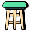 stool, seat, sitting, backless chair, furniture