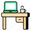 computer table, computer desk, tabletop, furniture, household accessory 