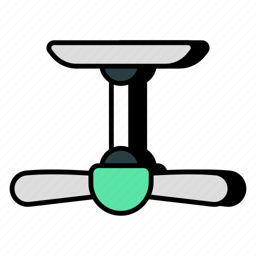 Ceiling fan, cooling, household accessory, home appliance, electronic icon - Download on Iconfinder