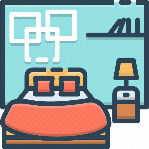 Bedroom, dorm, dormer, furniture, living room, room, sleep icon - Download on Iconfinder