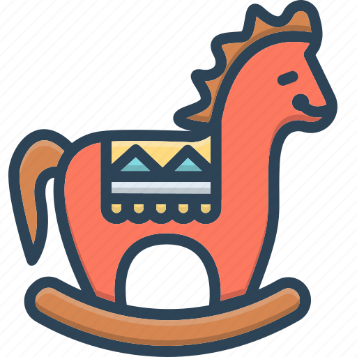 Handmade, horse, play, rocking, toy, wooden, wooden horse icon - Download on Iconfinder