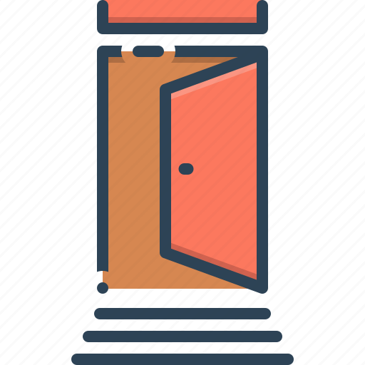 Door, entry, gateway, inlet, portal icon - Download on Iconfinder