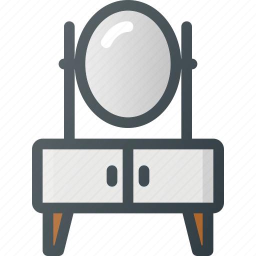 Combing, cupboard, furniture, household, interior, mirror icon - Download on Iconfinder