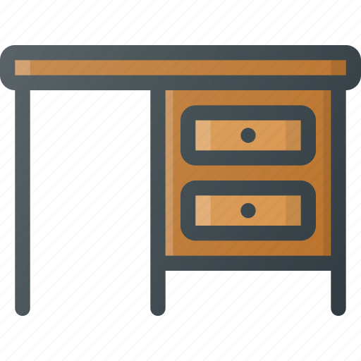 Desk, furniture, table, working icon - Download on Iconfinder