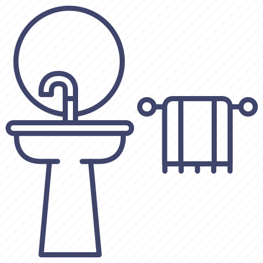 Bathroom, stand, towel, wash icon - Download on Iconfinder