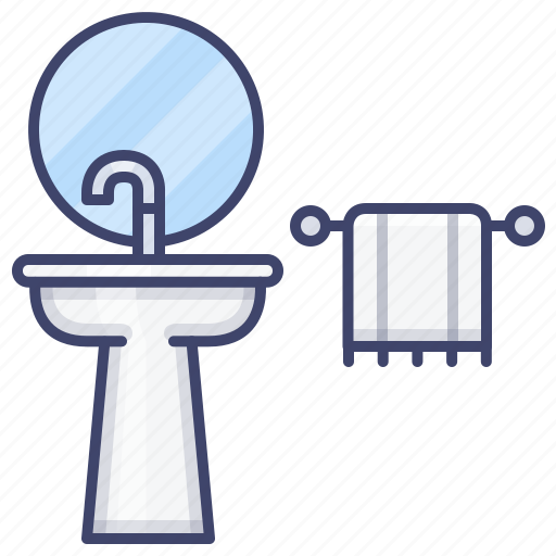 Bathroom, stand, towel, wash icon - Download on Iconfinder
