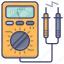 ampere, electricity, meter, voltmeter 