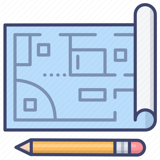 Blueprint, design, floor, plan icon - Download on Iconfinder