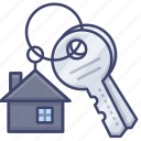 apartment, house, key, keys