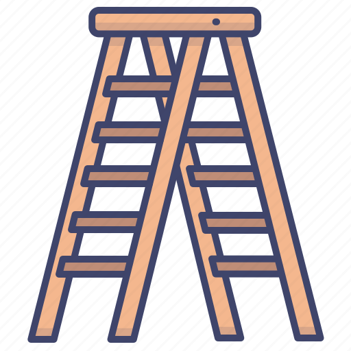 Ladder, ladders, stepladder, tools icon - Download on Iconfinder