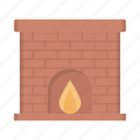 chimney, fireplace, bonfire, interior, furniture