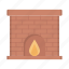 chimney, fireplace, bonfire, interior, furniture 
