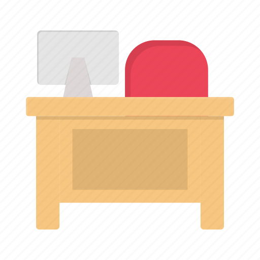 Desk, table, chair, interior, furniture icon - Download on Iconfinder