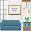 furniture, sofa, couch, living room, interior 
