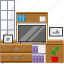 interior, furniture, tv, cabinet, table, television, screen 