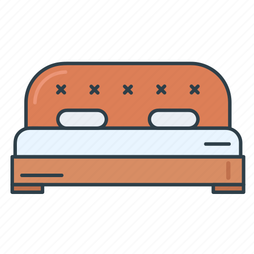 Bed, bedroom furniture, double bed, furniture, interior, sleeping icon - Download on Iconfinder