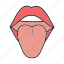 face, female, lip, mouth, oral cavity, teeth, tongue 