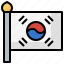 country, flag, flags, korea, south, world