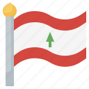 country, flag, flags, lebanon, world