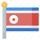 country, flag, flags, korea, north, world