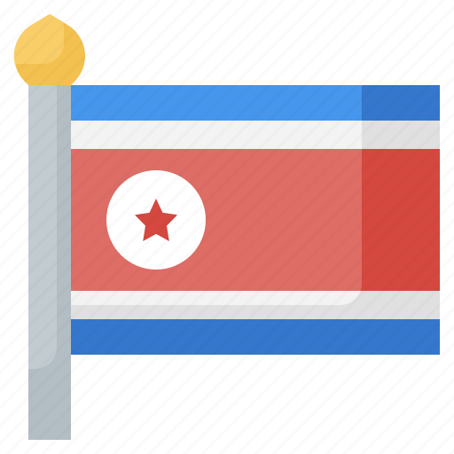 Country, flag, flags, korea, north, world icon - Download on Iconfinder