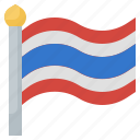 country, flag, flags, thailand, world