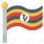 country, flag, flags, uganda, world 