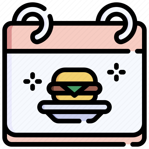 Burger, international, junk, food, calendar icon - Download on Iconfinder