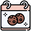 cookie, dessert, bakery, food, calendar