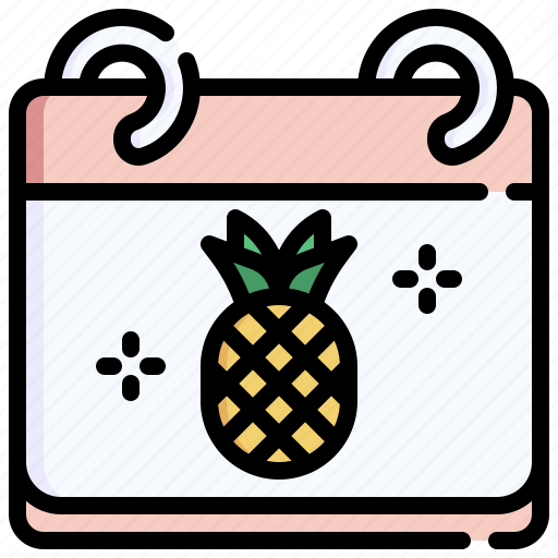 Pineapple, fruit, international, calendar, food icon - Download on Iconfinder