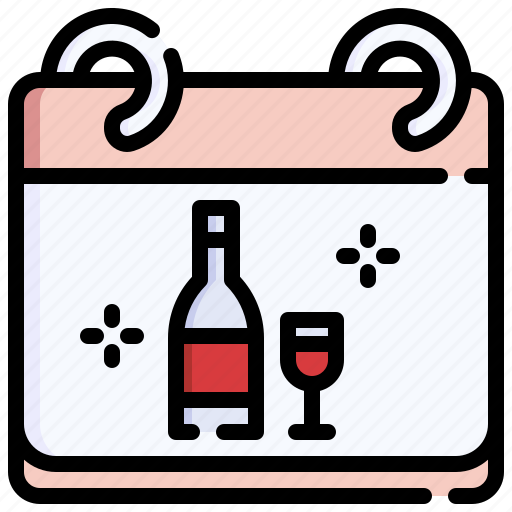 Wine, bottles, alcohol, calendar, drink icon - Download on Iconfinder