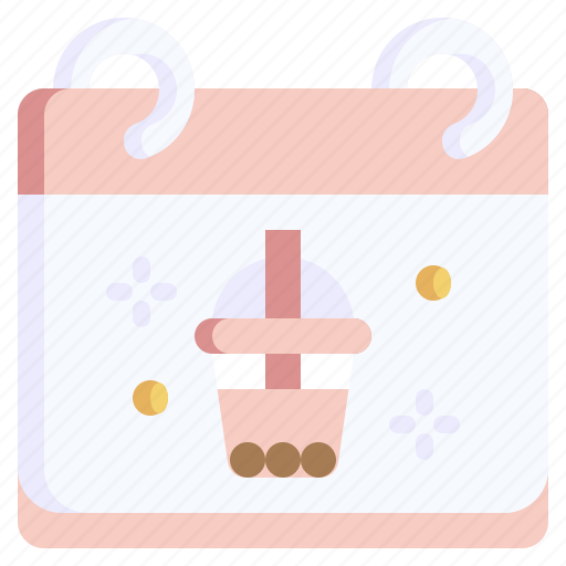 Bubble, tea, calendar, drink, food icon - Download on Iconfinder