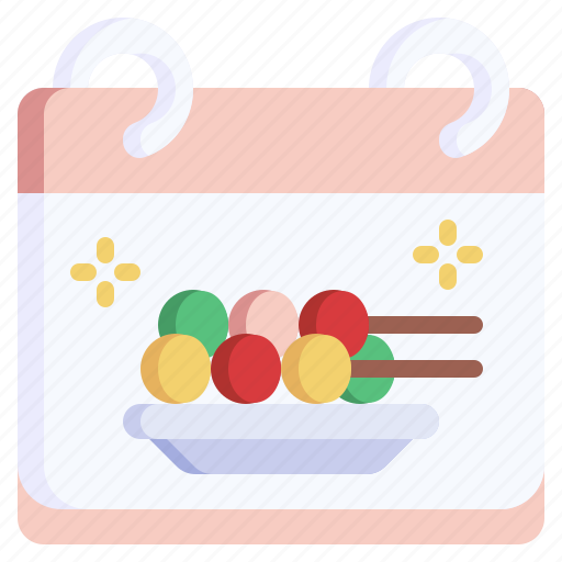Dango, asian, food, calendar, date icon - Download on Iconfinder