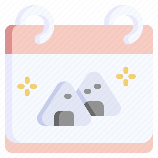 Onigiri, japanese, asian, food, calendar icon - Download on Iconfinder