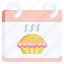 pie, food, bakery, calendar, date 